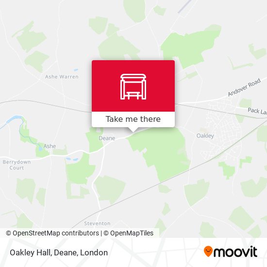 Oakley Hall, Deane map