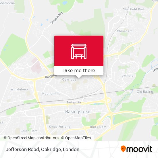 Jefferson Road, Oakridge map