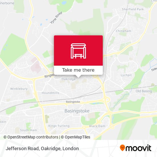 Jefferson Road, Oakridge map