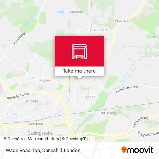 Wade Road Top, Daneshill map