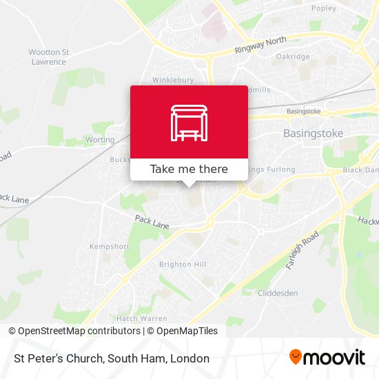St Peter's Church, South Ham map