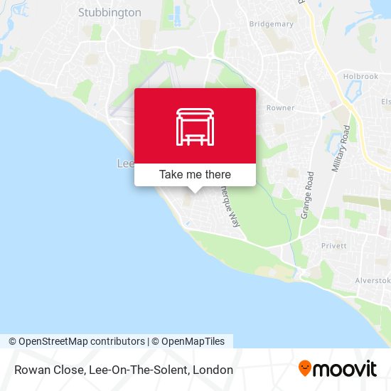Rowan Close, Lee-On-The-Solent map