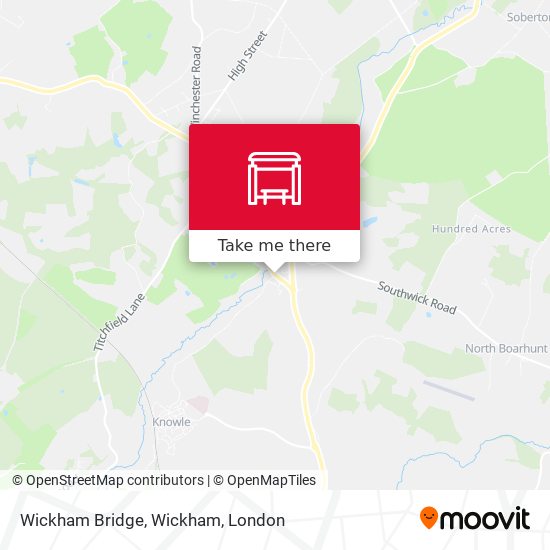 Wickham Bridge, Wickham map