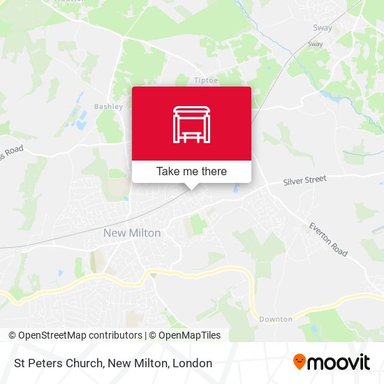 St Peters Church, New Milton map