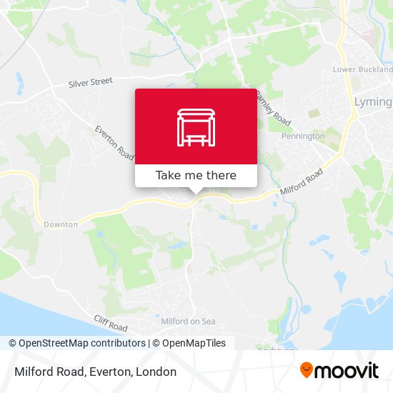 Milford Road, Everton map