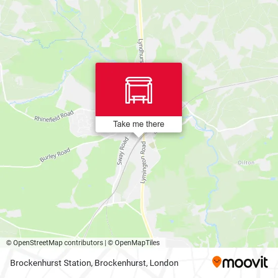 Brockenhurst Station, Brockenhurst map