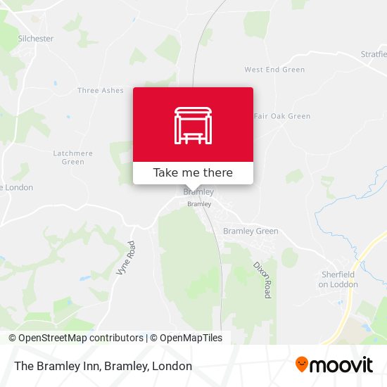 The Bramley Inn, Bramley map