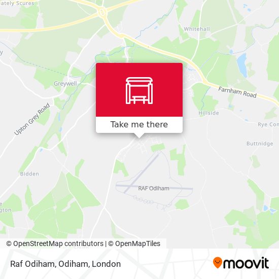Raf Odiham, Odiham map