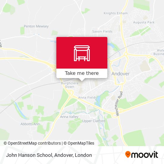 John Hanson School, Andover map