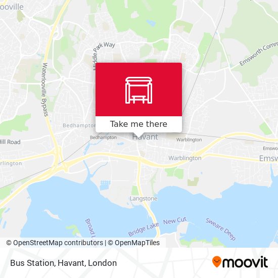 Bus Station, Havant map