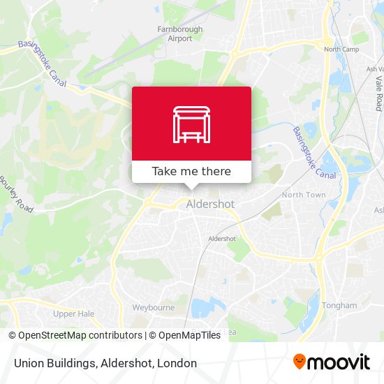 Union Buildings, Aldershot map