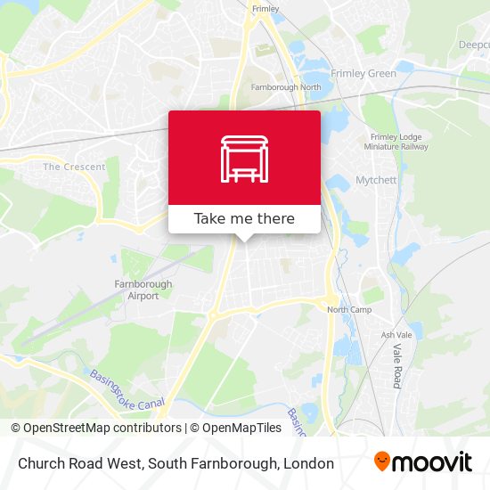 Church Road West, South Farnborough map