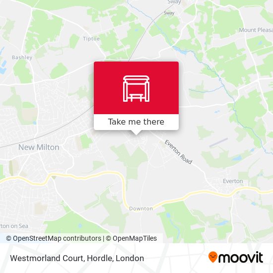 Westmorland Court, Hordle map