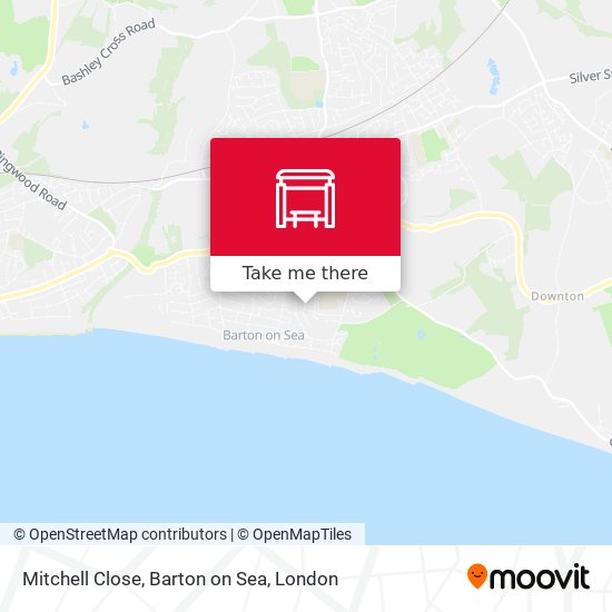 Mitchell Close, Barton on Sea map