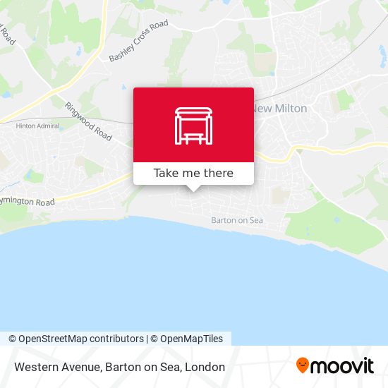 Western Avenue, Barton on Sea map