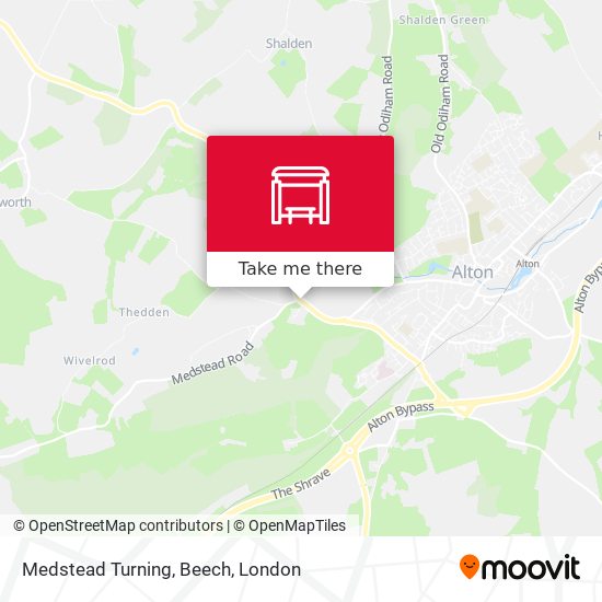 Medstead Turning, Beech map