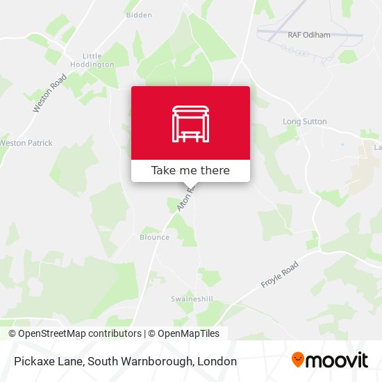 Pickaxe Lane, South Warnborough map