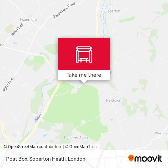Post Box, Soberton Heath map
