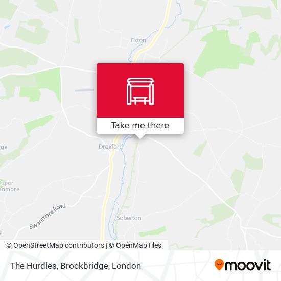 The Hurdles, Brockbridge map