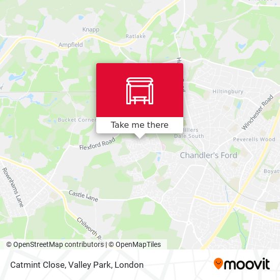 Catmint Close, Valley Park map