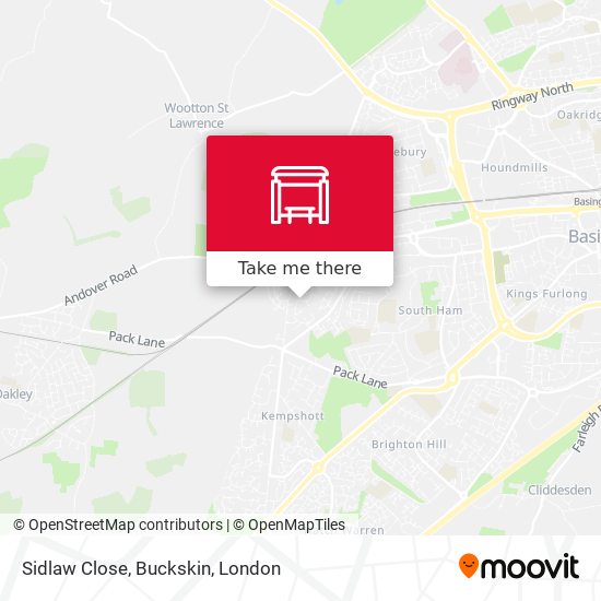 Sidlaw Close, Buckskin map
