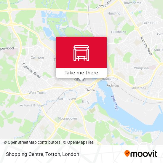 Shopping Centre, Totton map