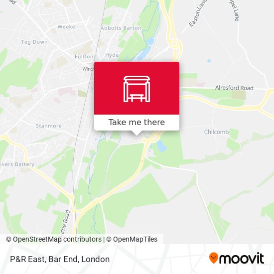 P&R East, Bar End map
