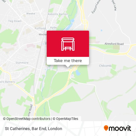 St Catherines, Bar End map