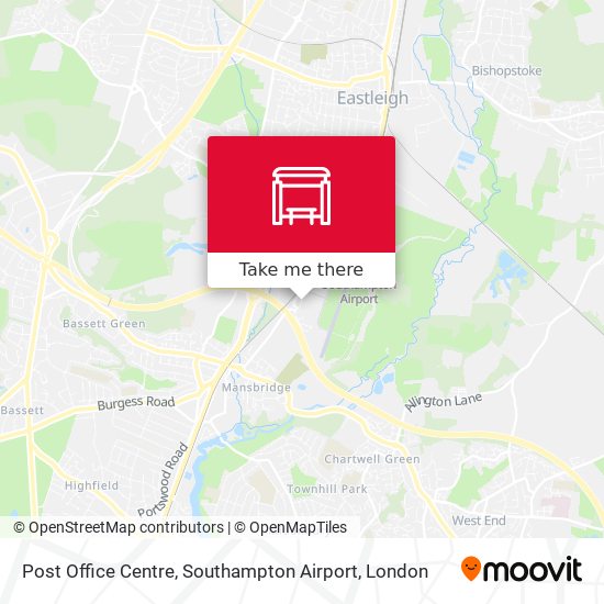 Post Office Centre, Southampton Airport map