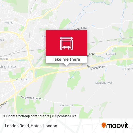 London Road, Hatch map