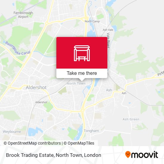 Brook Trading Estate, North Town map