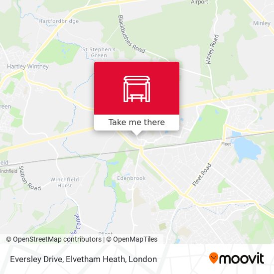 Eversley Drive, Elvetham Heath map