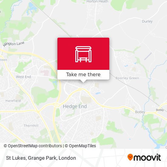 St Lukes, Grange Park map