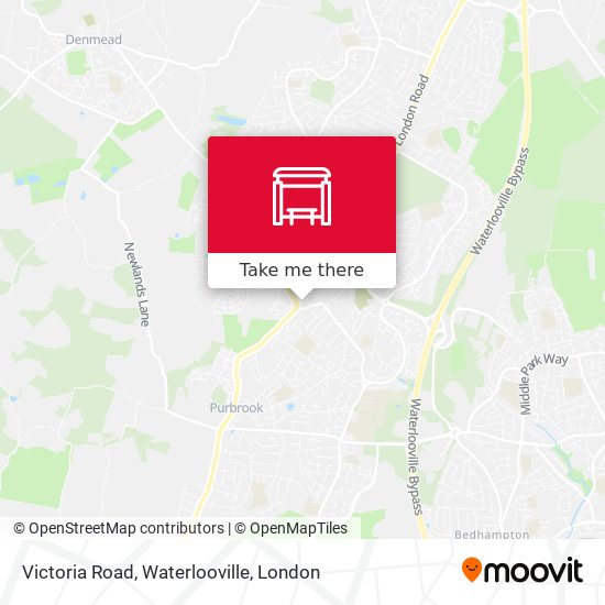 Victoria Road, Waterlooville map