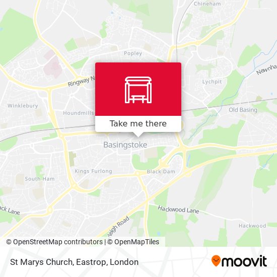 St Marys Church, Eastrop map