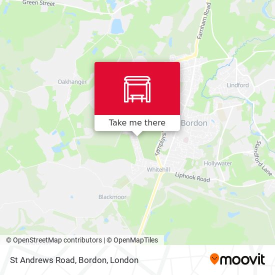 St Andrews Road, Bordon map