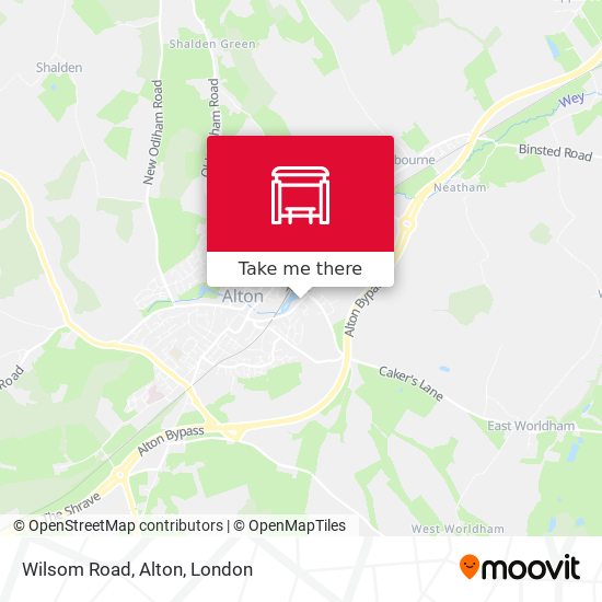 Wilsom Road, Alton map