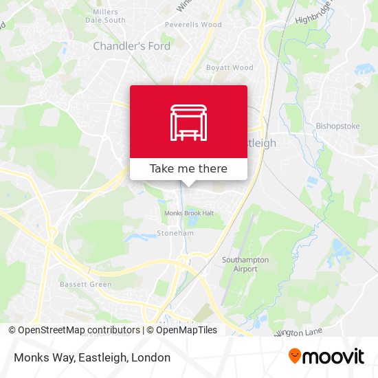 Monks Way, Eastleigh map