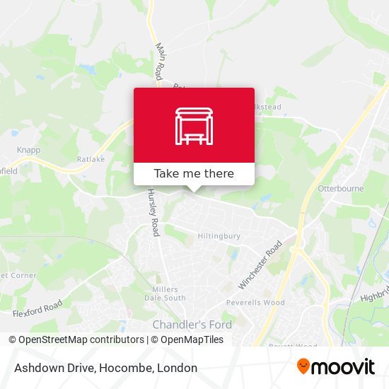 Ashdown Drive, Hocombe map
