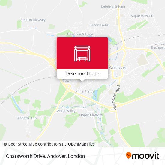 Chatsworth Drive, Andover map