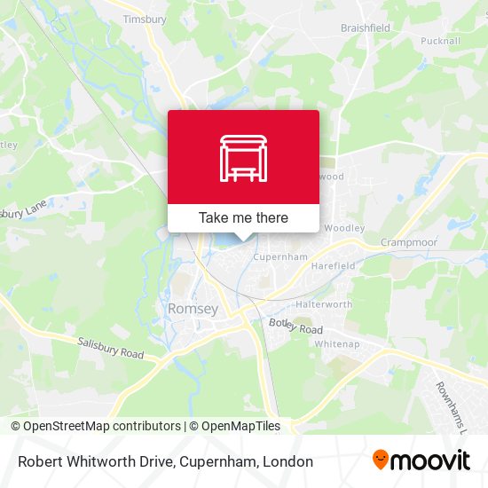Robert Whitworth Drive, Cupernham map