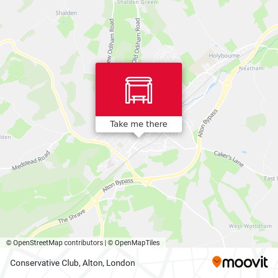 Conservative Club, Alton map