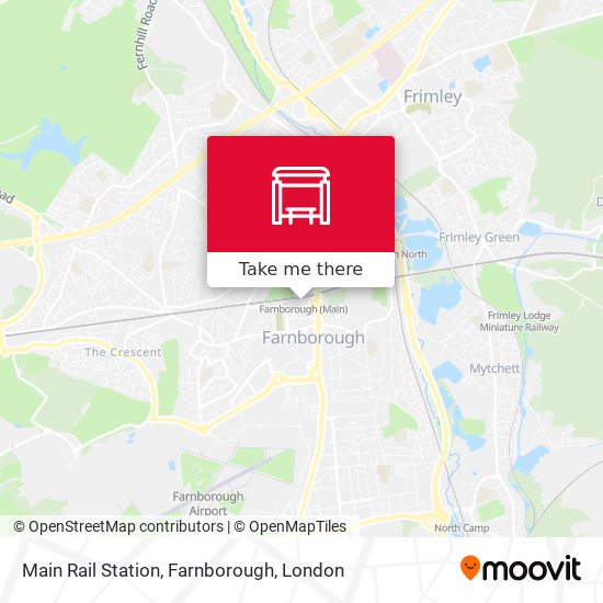 Main Rail Station, Farnborough map