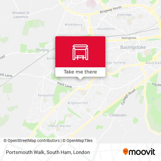 Portsmouth Walk, South Ham map