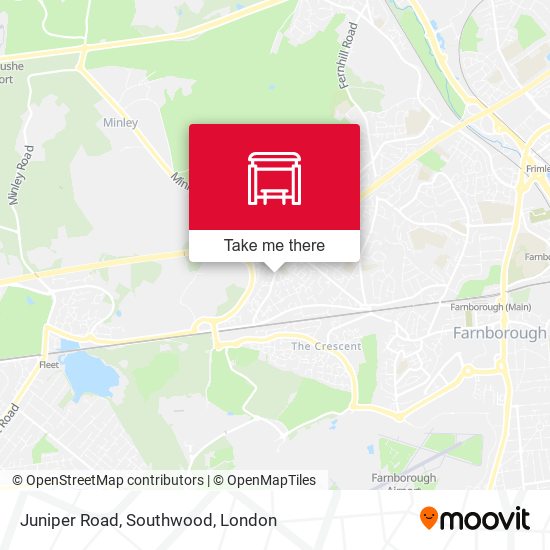 Juniper Road, Southwood map