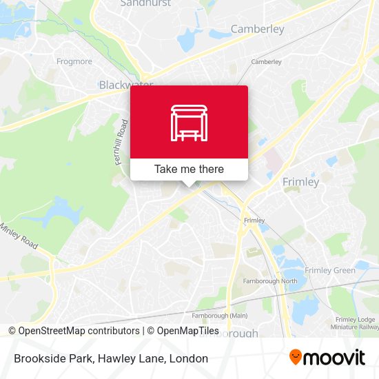 Brookside Park, Hawley Lane map