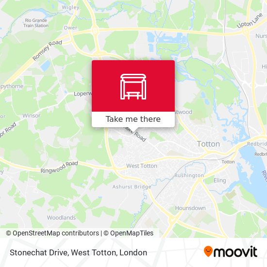 Stonechat Drive, West Totton map