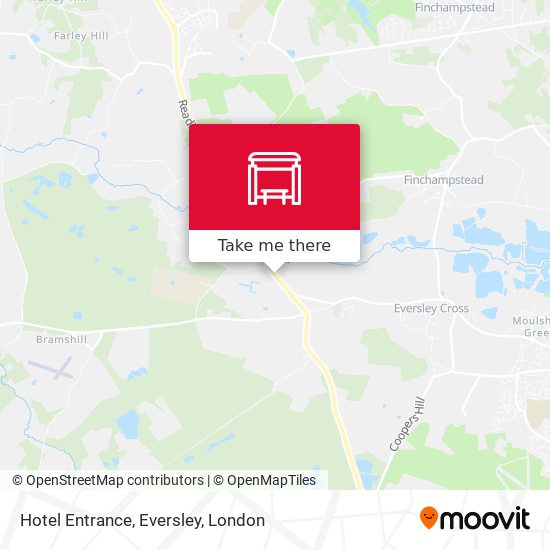 Hotel Entrance, Eversley map