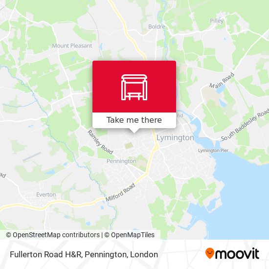 Fullerton Road H&R, Pennington map