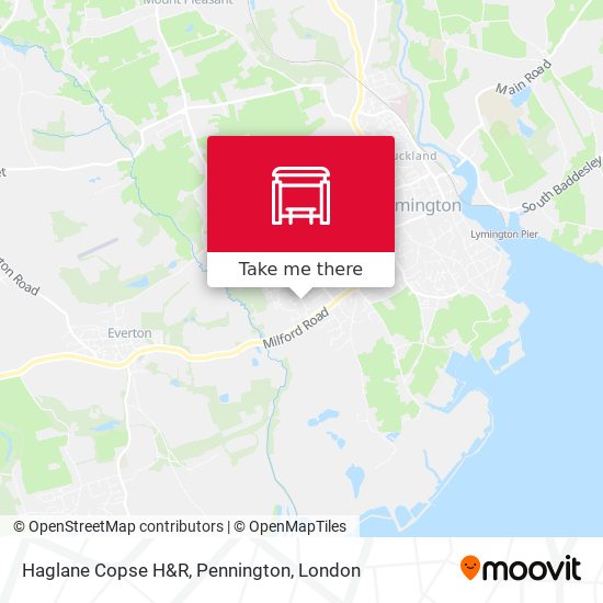 Haglane Copse H&R, Pennington map